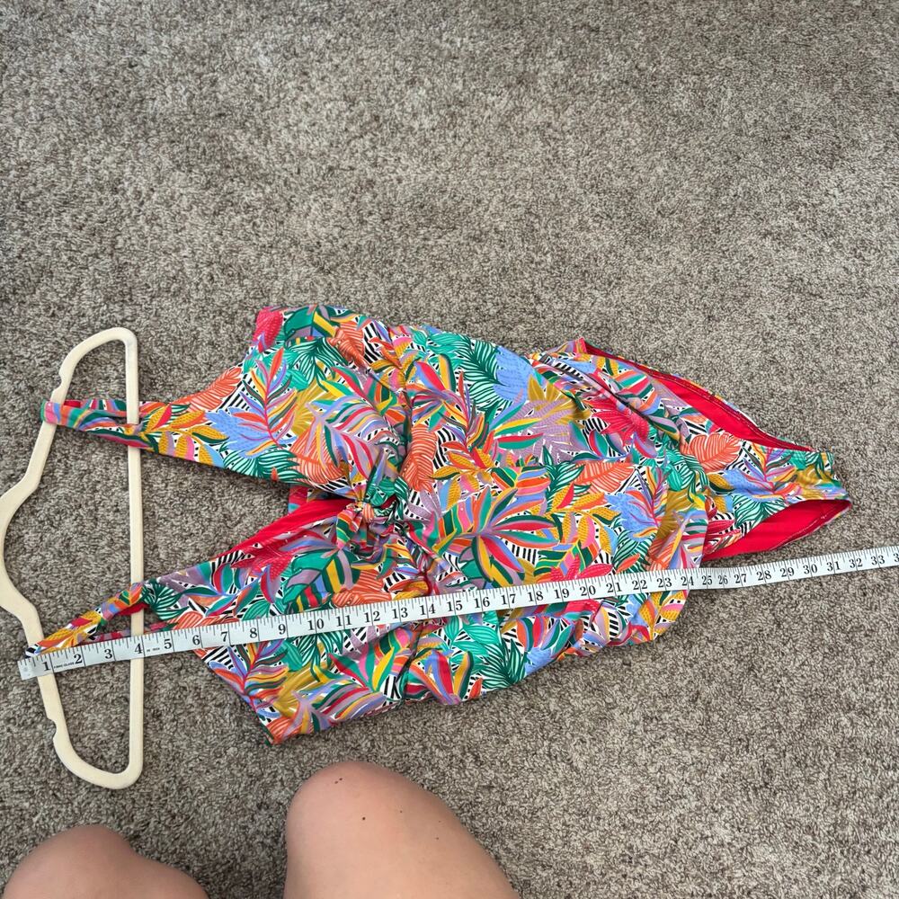 Birdsong Women’s Colorful One Piece Swimsuit Ruched Sz 16J Flattering - Picture 6 of 8